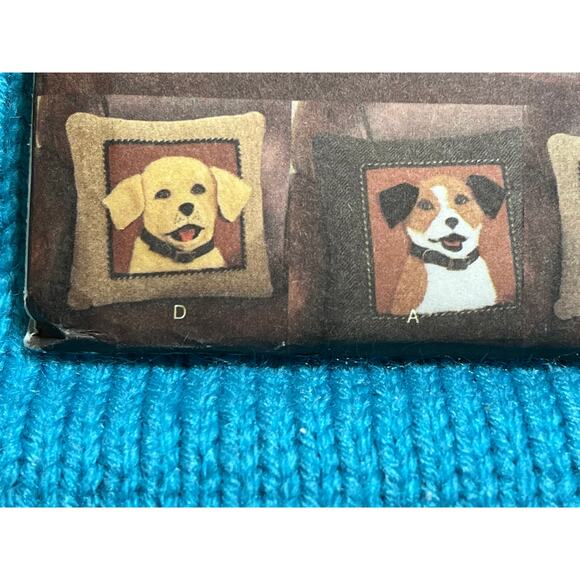 Vogue Pattern 7441 Dog Throw pillows - Picture 3 of 9